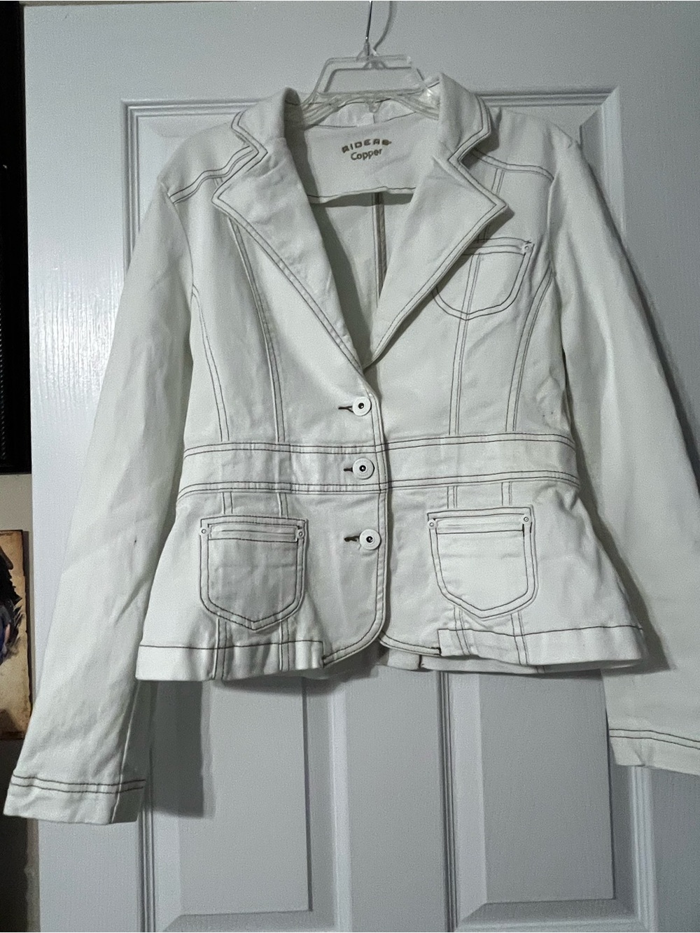 White Tailored Women's Jacket pit to pit 18